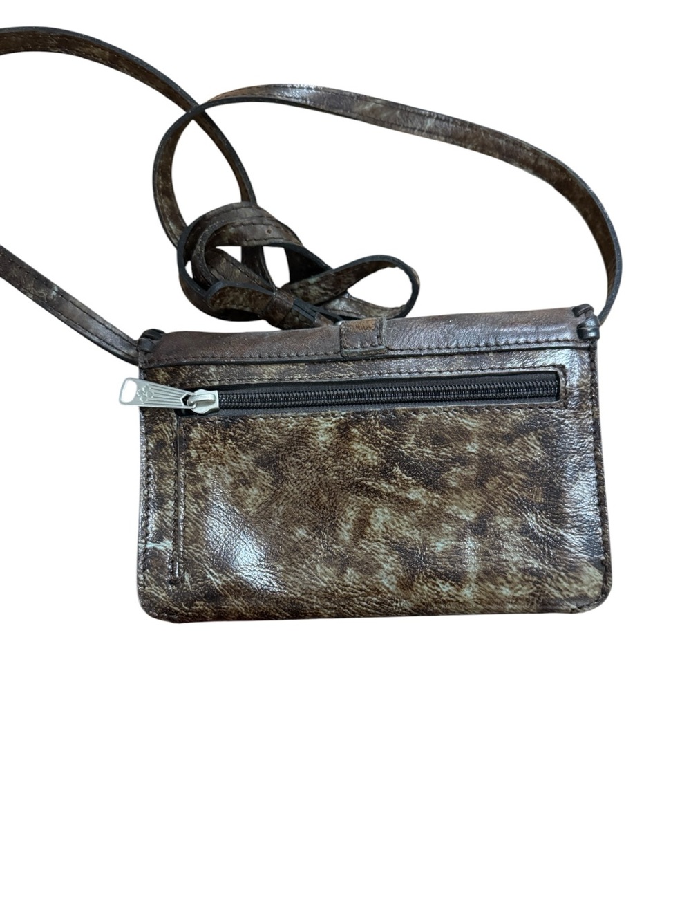Patricia Nash Torri Crossbody Bag Tooled Turquoise Leather Western Purse - Picture 2 of 2